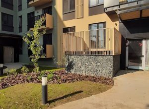 отделка габионами