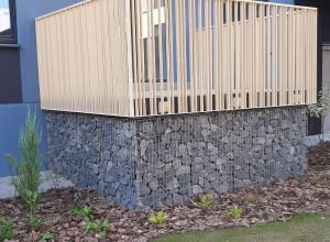 отделка габионами