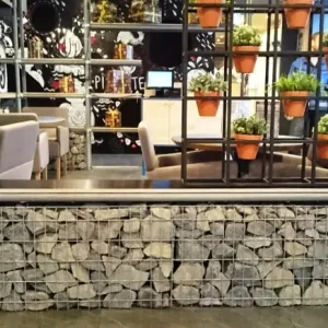 Габионы в интерьере