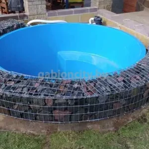 Бассейн из габионов