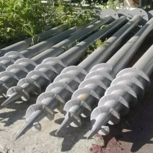 Винтовые сваи для забора с литым наконечником