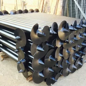 Винтовые сваи для забора с лопастным наконечником